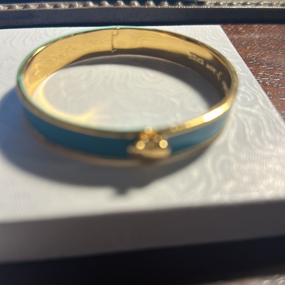 Kate, spade bangle bracelet, blue with gold - Picture 4 of 4